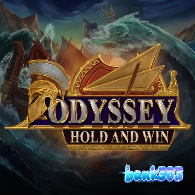 Tampilan kisi 4x4 pada slot Odyssey Hold and Win dengan tema mitologi Yunani